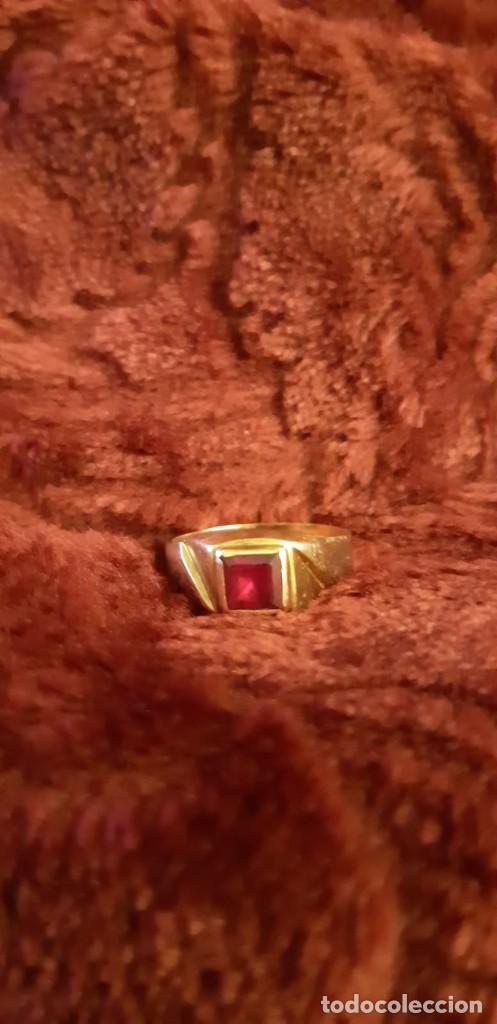 Joyeria: Anillo oro 18 kt con rub&iacute; - Foto 2