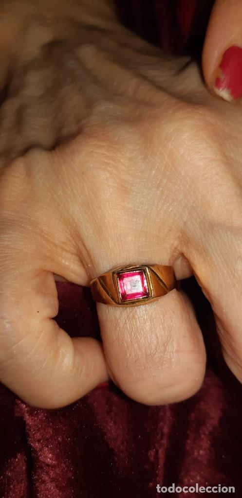Joyeria: Anillo oro 18 kt con rub&iacute; - Foto 3