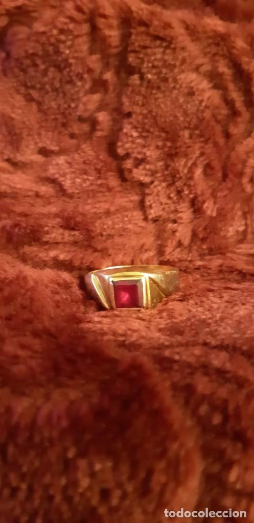 Joyeria: Anillo oro 18 kt con rub&iacute; - Foto 4