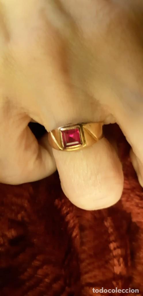Joyeria: Anillo oro 18 kt con rub&iacute; - Foto 8