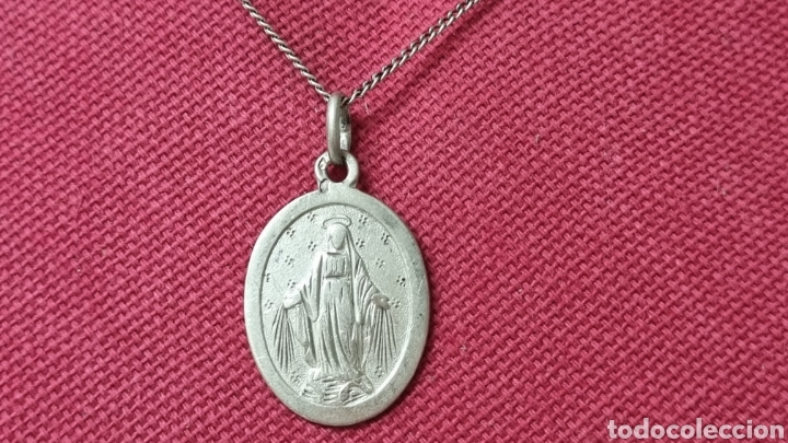 Joyeria: CADENA Y MEDALLA EN PLATA DE LEY DE VIRGEN - Foto 1