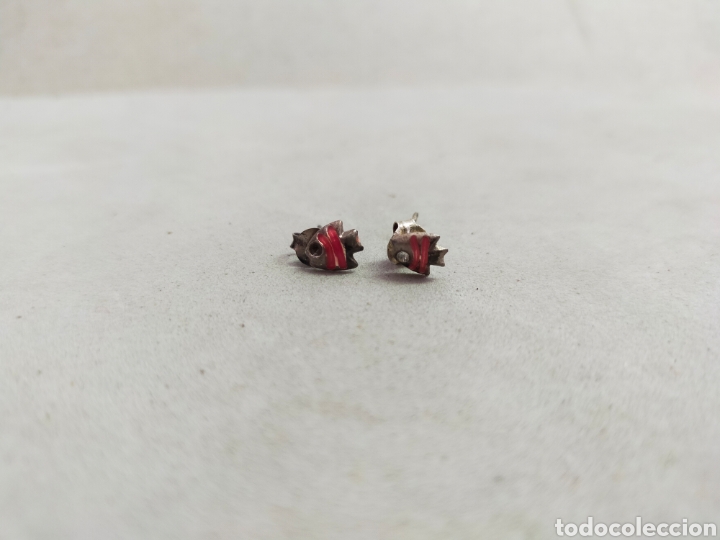 Joyeria: PENDIENTES DE PLATA CON FORMA DE PEZ. - Foto 3