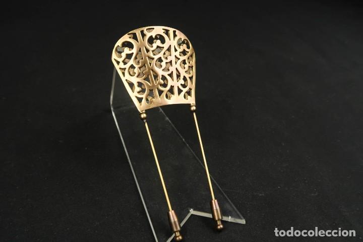 Joyeria: Antiguo Broche forma de Peineta - Foto 2