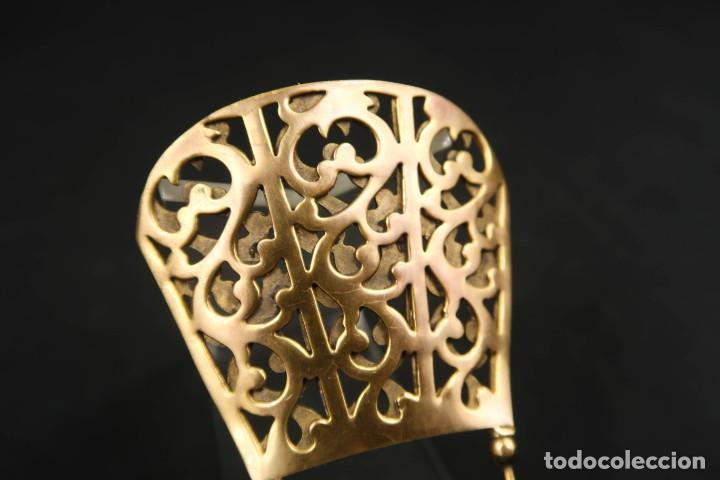 Joyeria: Antiguo Broche forma de Peineta - Foto 3