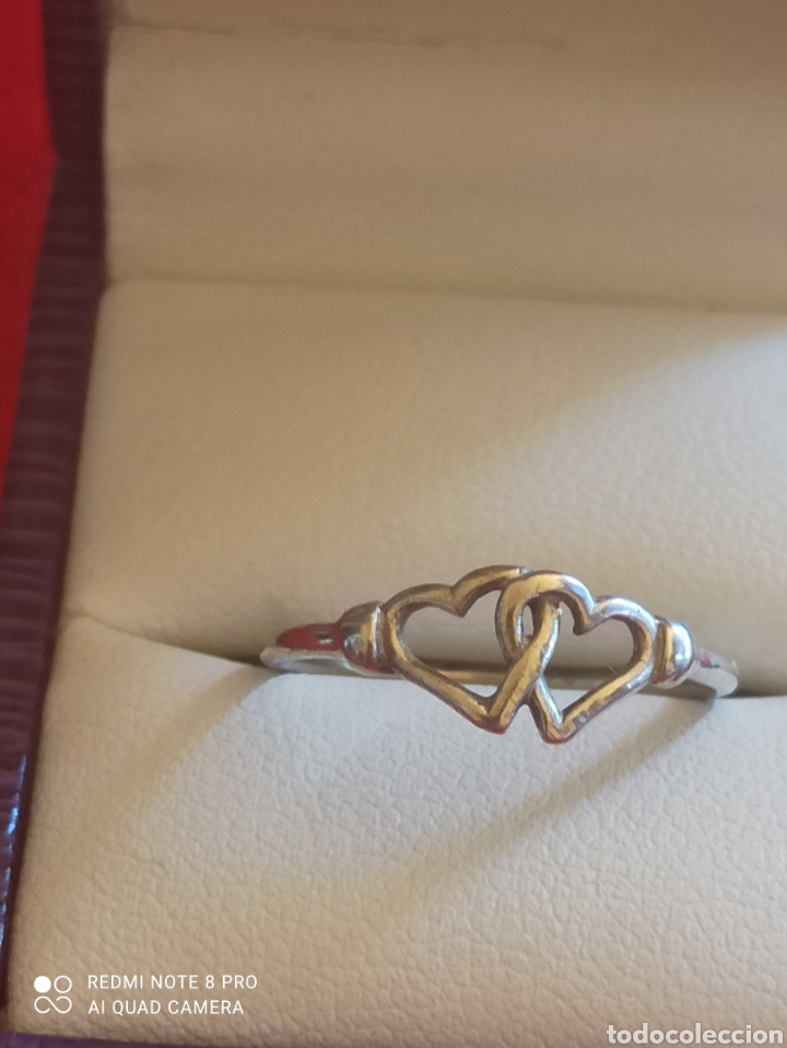 Joyeria: Anillo de plata de ley 925 corazones entrelazados - Foto 3