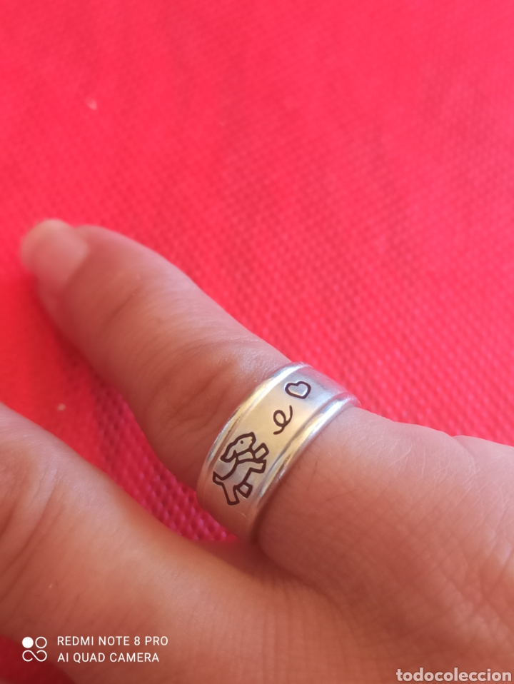 Joyeria: Anillo de plata de ley 925 dog - Foto 1