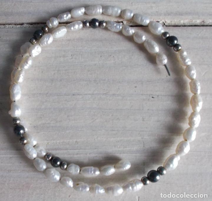 Joyeria: Pulsera espiral con perlas de r&iacute;o - Foto 1