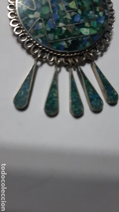 Joyeria: COLGANTE Y BROCHE PLATA Y ESMALTE - Foto 2