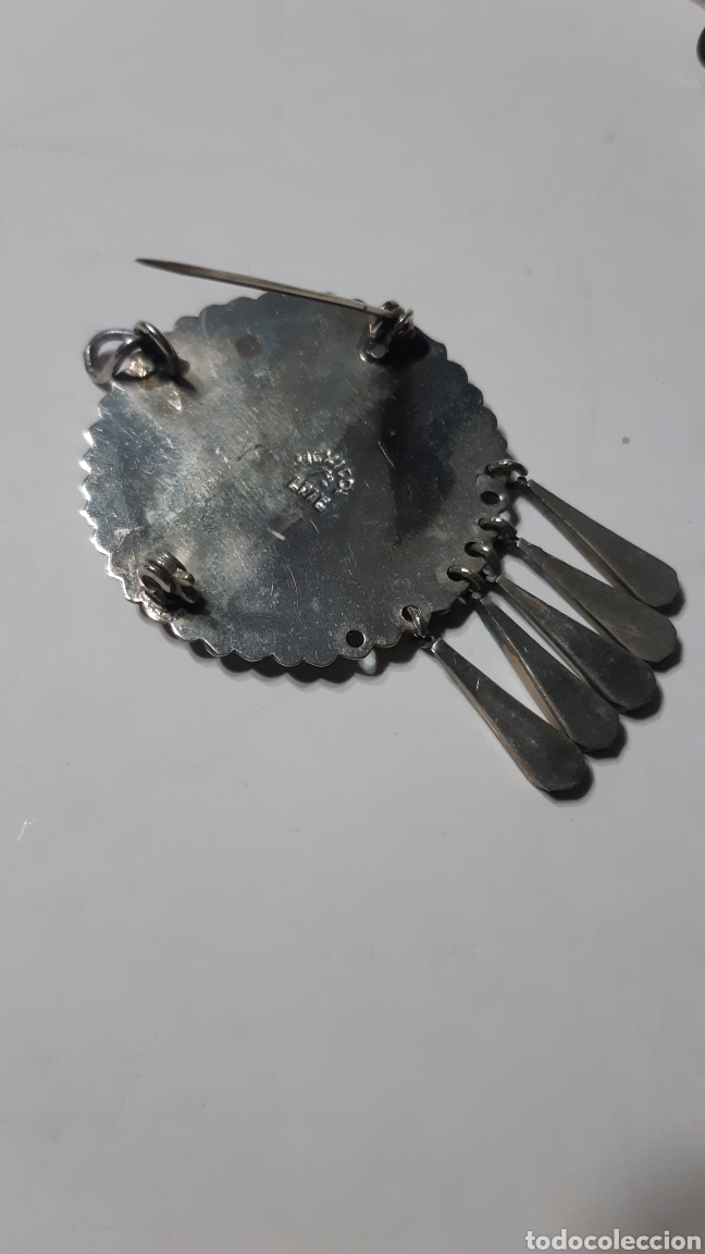 Joyeria: COLGANTE Y BROCHE PLATA Y ESMALTE - Foto 3
