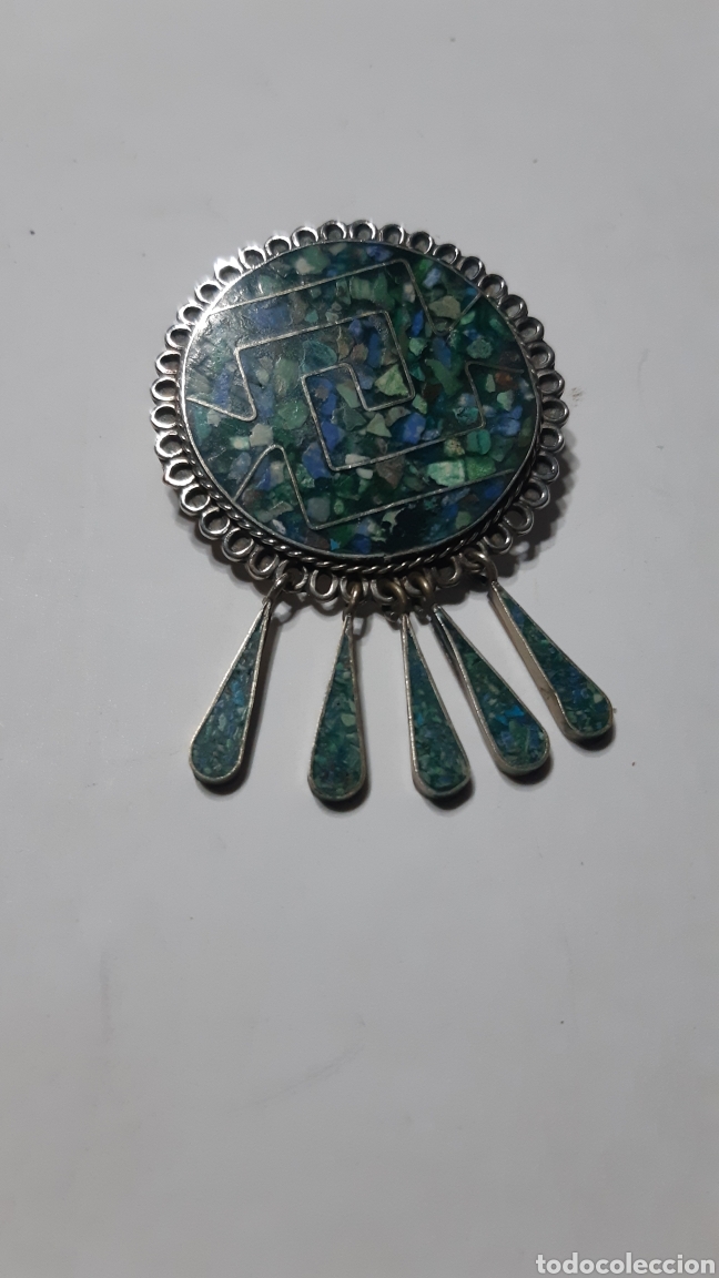 Joyeria: COLGANTE Y BROCHE PLATA Y ESMALTE - Foto 1