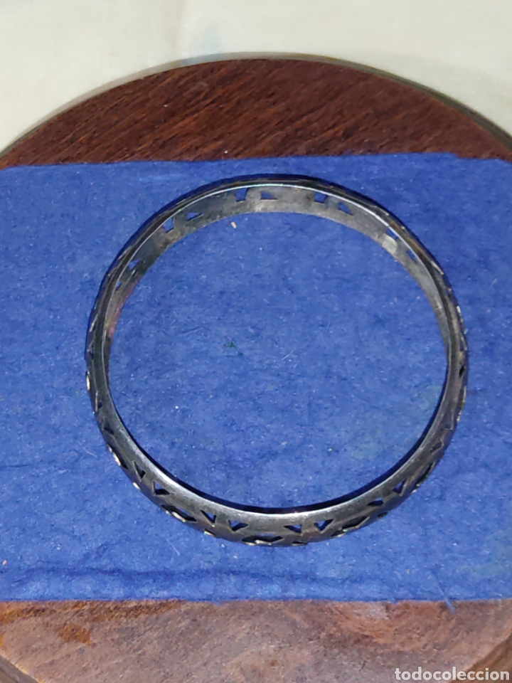 Joyeria: Pulsera calada de plata.Vintage. - Foto 8