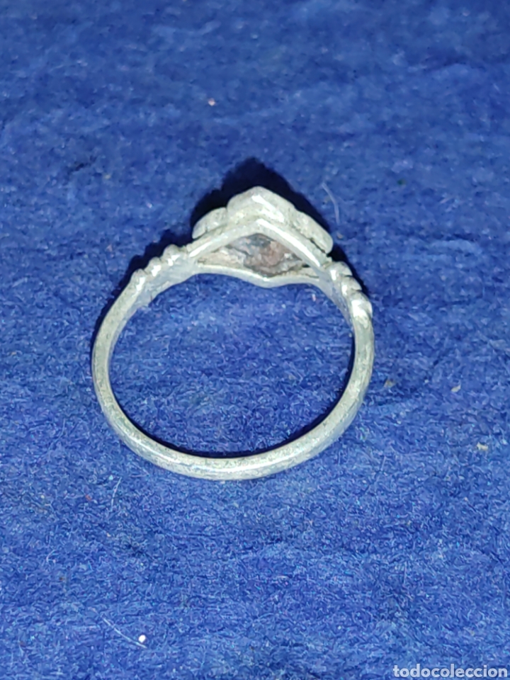 Joyeria: Anillo modernista de plata 925 y marquesitas. - Foto 6