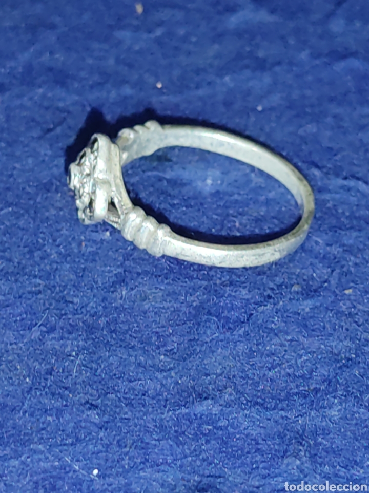 Joyeria: Anillo modernista de plata 925 y marquesitas. - Foto 7