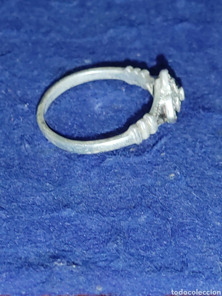 Joyeria: Anillo modernista de plata 925 y marquesitas. - Foto 8