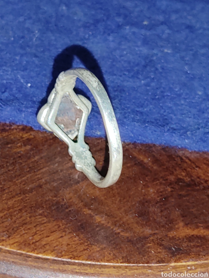 Joyeria: Anillo modernista de plata 925 y marquesitas. - Foto 9