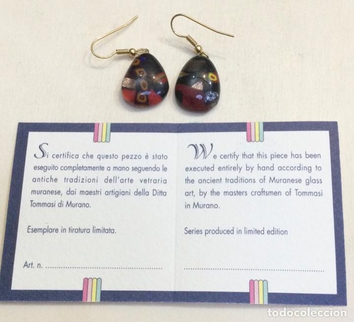Joaillerie: Pendientes en vidrio de Murano. Tommasi. NUEVOS