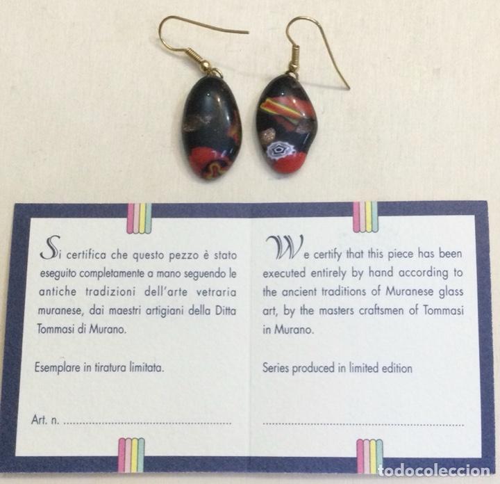 Joaillerie: Pendientes en vidrio de Murano. Tommasi. NUEVOS