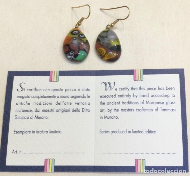 Joaillerie: Pendientes en vidrio de Murano. Tommasi. NUEVOS