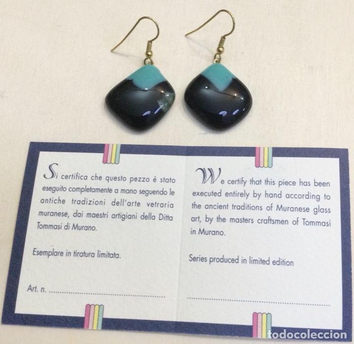 Joaillerie: Pendientes en vidrio de Murano. Tommasi. NUEVOS
