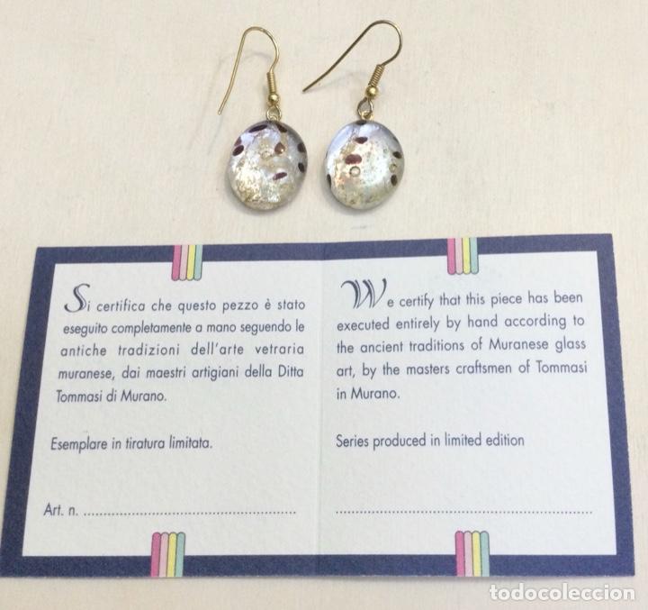 Joaillerie: Pendientes en vidrio de Murano. Tommasi. NUEVOS