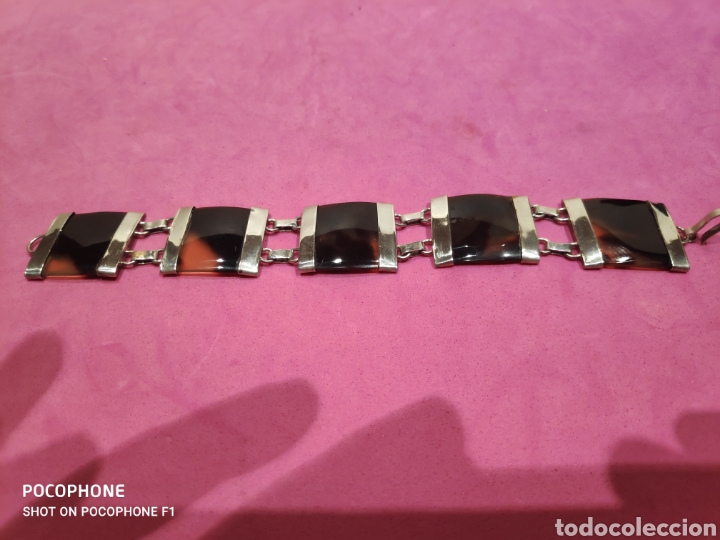Joyeria: Pulsera en plata de ley y Carey - Foto 1