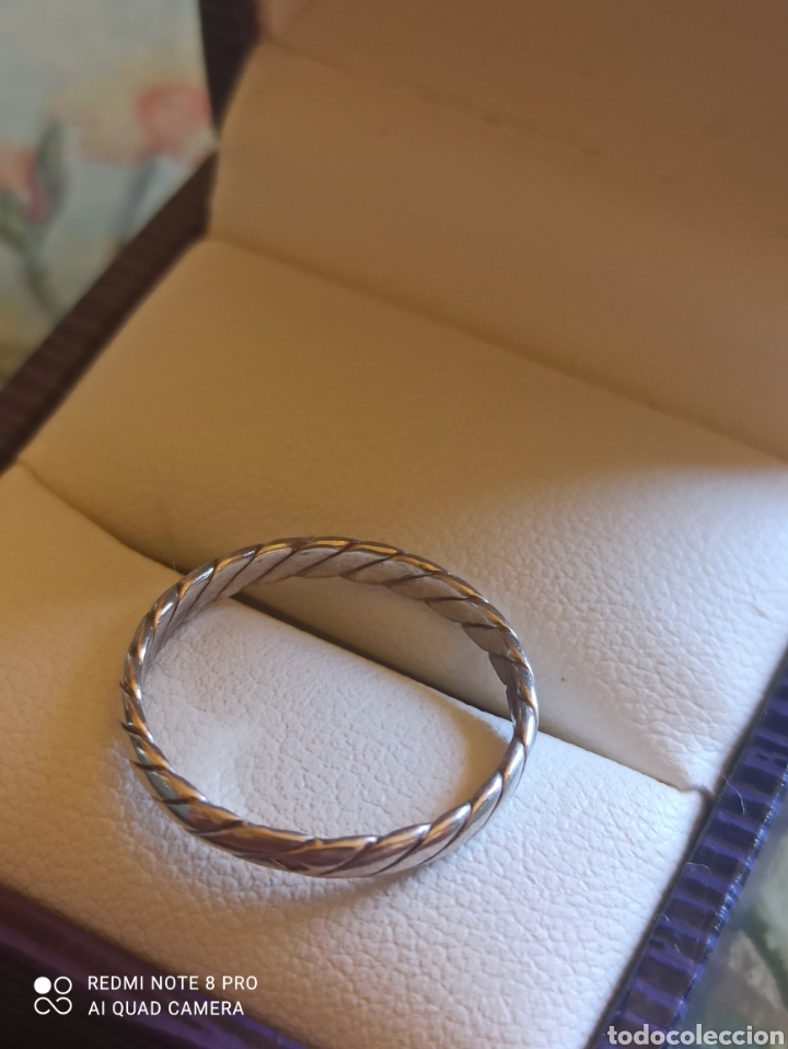 Joyeria: Antigua Alianza plata de ley 925 - Foto 3