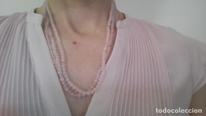 Joyeria: Precioso collar de perlas de cuarzo rosa - Foto 1