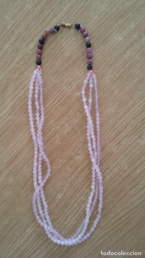 Joyeria: Precioso collar de perlas de cuarzo rosa - Foto 2