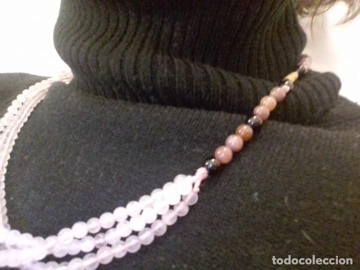 Joyeria: Precioso collar de perlas de cuarzo rosa - Foto 4