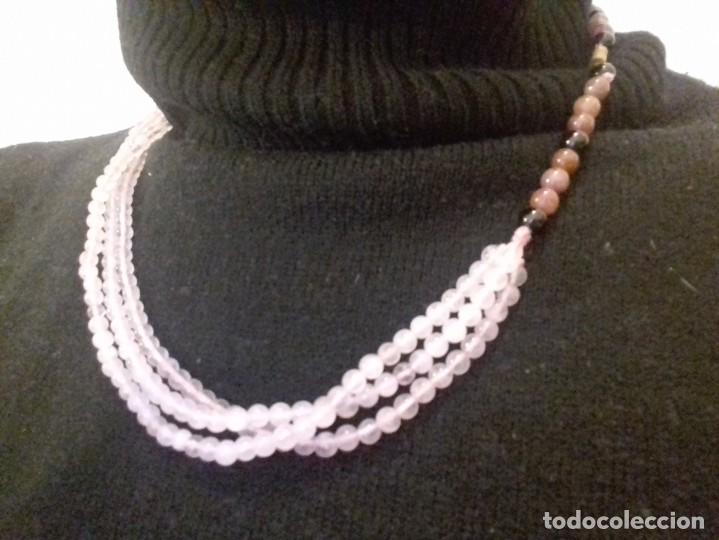 Joyeria: Precioso collar de perlas de cuarzo rosa - Foto 9