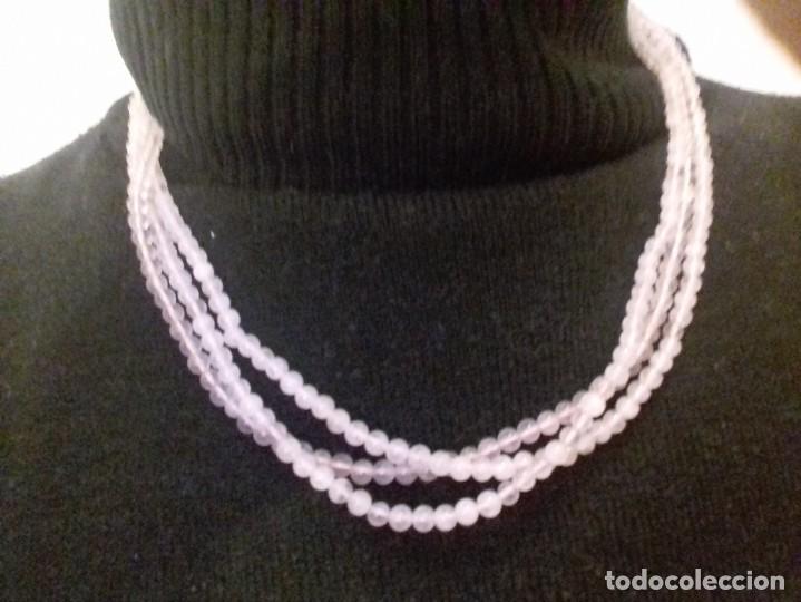 Joyeria: Precioso collar de perlas de cuarzo rosa - Foto 10