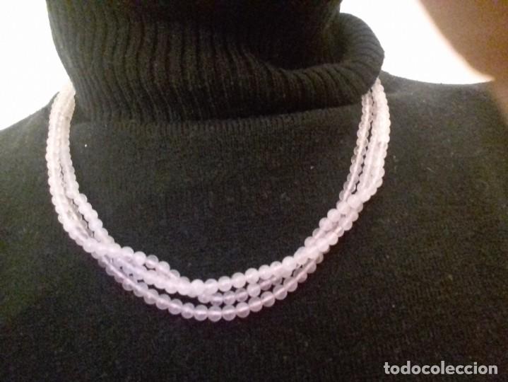 Joyeria: Precioso collar de perlas de cuarzo rosa - Foto 11