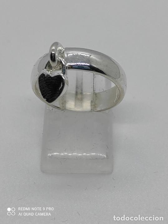 Joyeria: Original anillo ba&ntilde;ado en plata de ley con candado en forma de coraz&oacute;n. - Foto 2