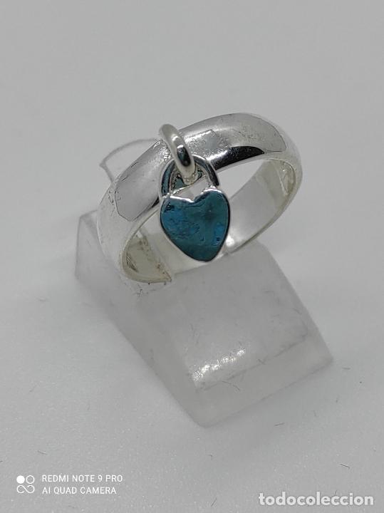 Joyeria: Original anillo ba&ntilde;ado en plata de ley con candado en forma de coraz&oacute;n. - Foto 1