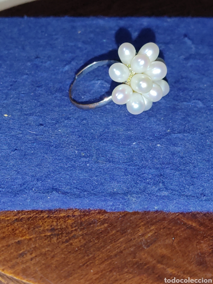 Joyeria: Anillo de perlas. - Foto 2