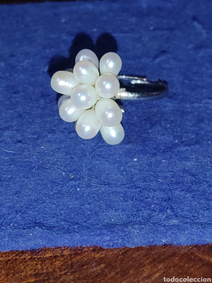 Joyeria: Anillo de perlas. - Foto 3