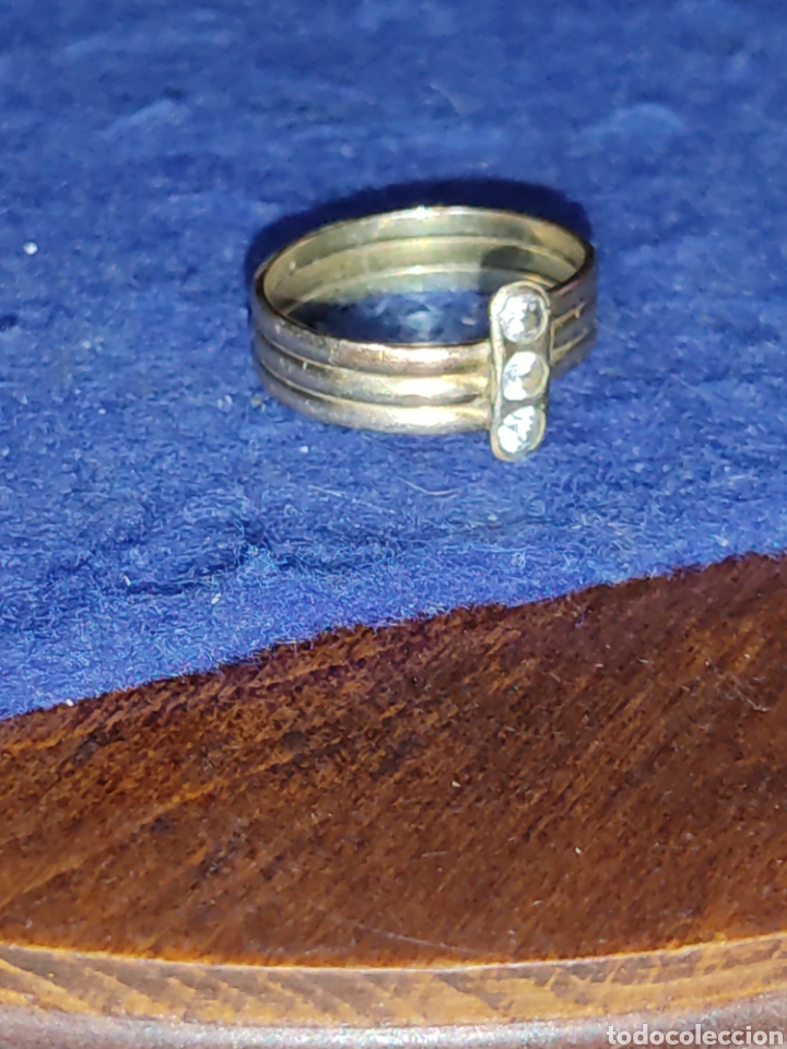Joyeria: Antiguo anillo chapado en oro. - Foto 2