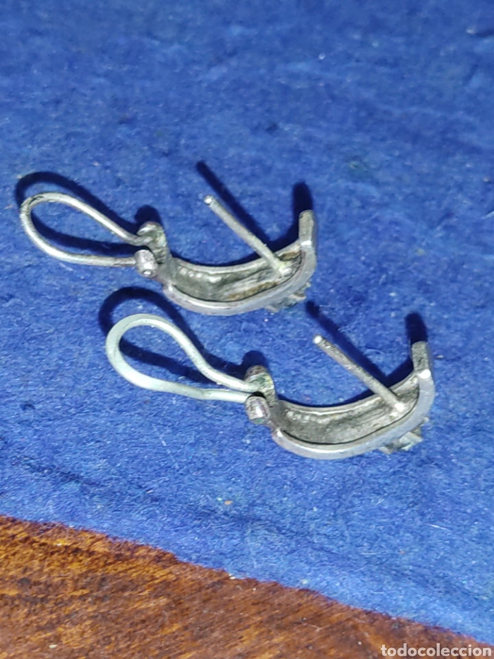 Joyeria: Pendientes de plata y cristal,a&ntilde;os 70. - Foto 7