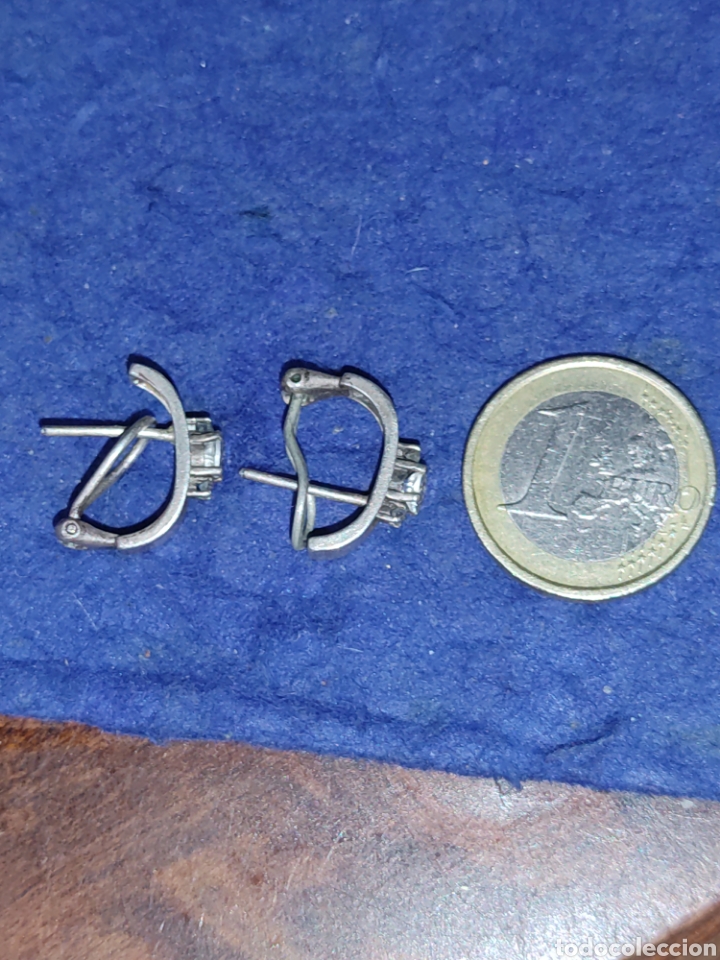 Joyeria: Pendientes de plata y cristal,a&ntilde;os 70. - Foto 8