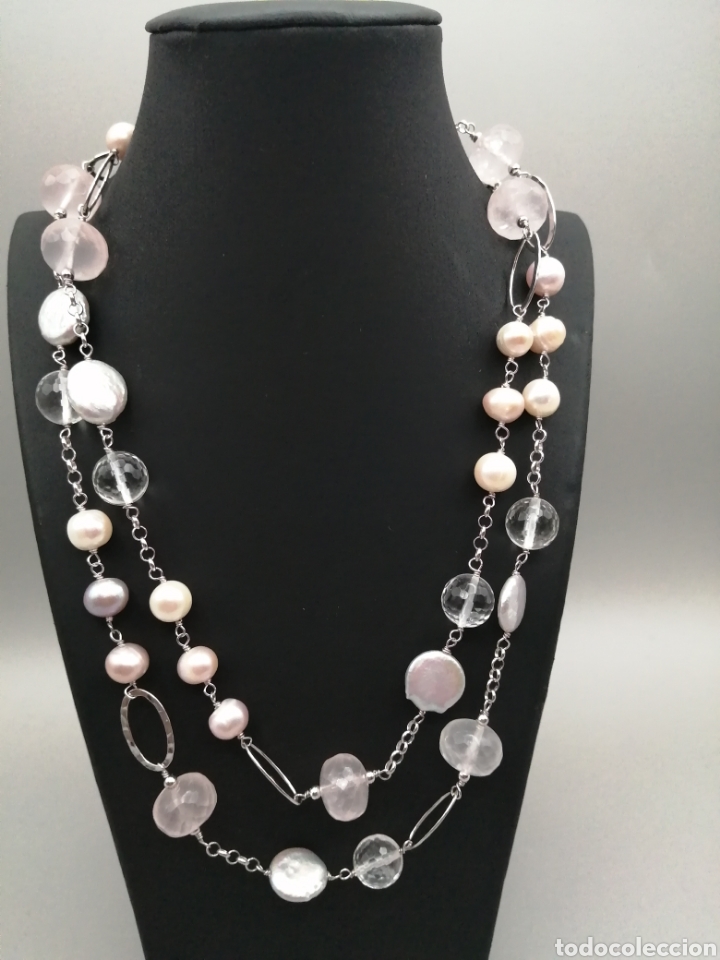 Joyeria: Collar plata perlas de Tahiti y cuarzo - Foto 2