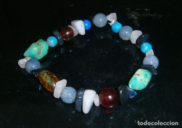 Joyeria: pulsera con piedras semipreciosas regulable - Foto 1