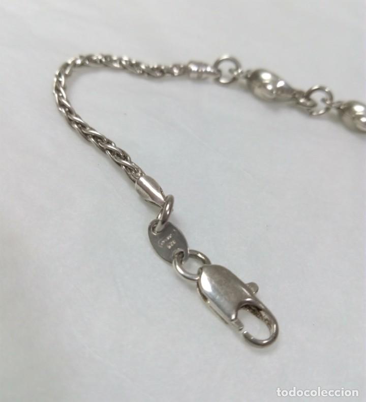 Joyeria: Pulsera de plata de ley con delfines - Medida 18 cm. - Foto 4