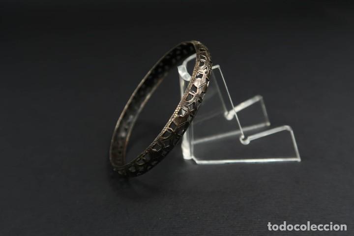 Joyeria: Antiguo Brazalete de Plata - Foto 6