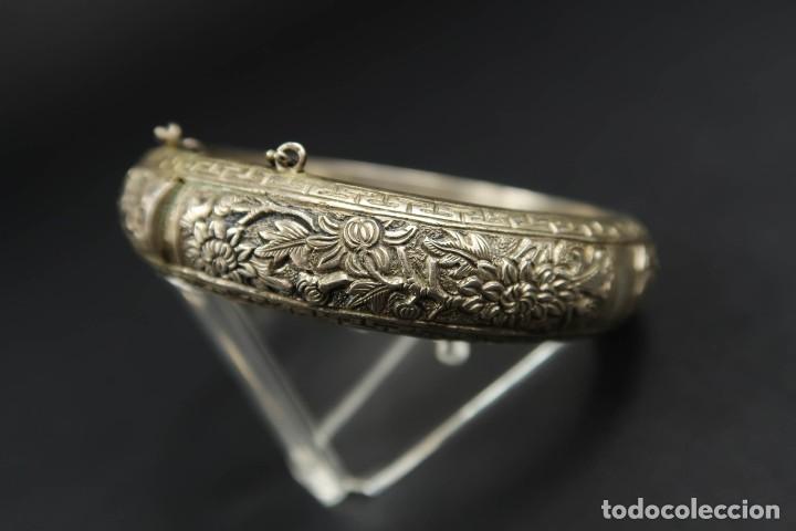 Joyeria: Antiguo Brazalete Chino de Plata - Foto 3