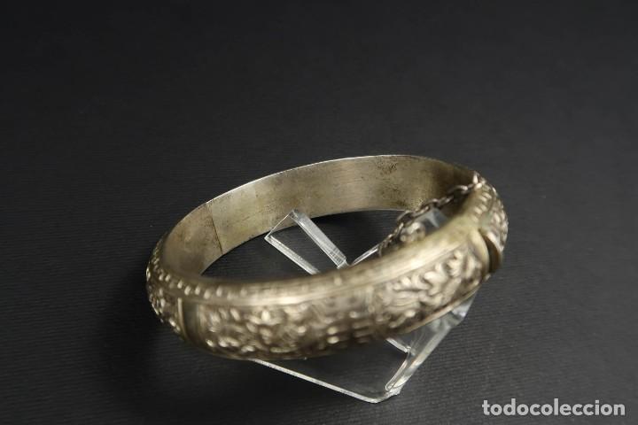 Joyeria: Antiguo Brazalete Chino de Plata - Foto 5