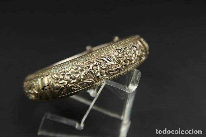 Joyeria: Antiguo Brazalete Chino de Plata - Foto 7