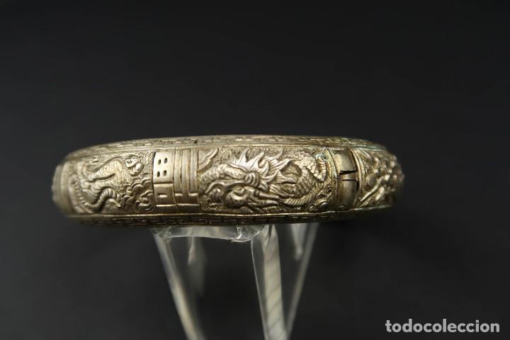 Joyeria: Antiguo Brazalete Chino de Plata - Foto 10