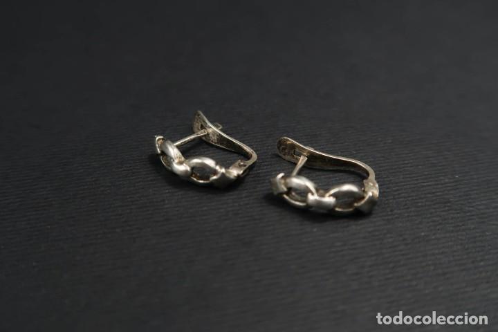 Joyeria: Antiguos Pendientes de Plata - Foto 2