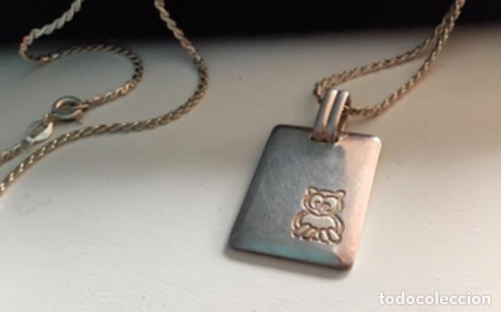 Joyeria: CADENA DE PLATA CON PLACA PARA GRABAR. 60 CM. VINTAGE - Foto 3