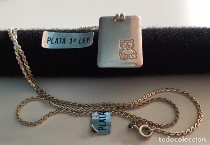 Joyeria: CADENA DE PLATA CON PLACA PARA GRABAR. 60 CM. VINTAGE - Foto 4